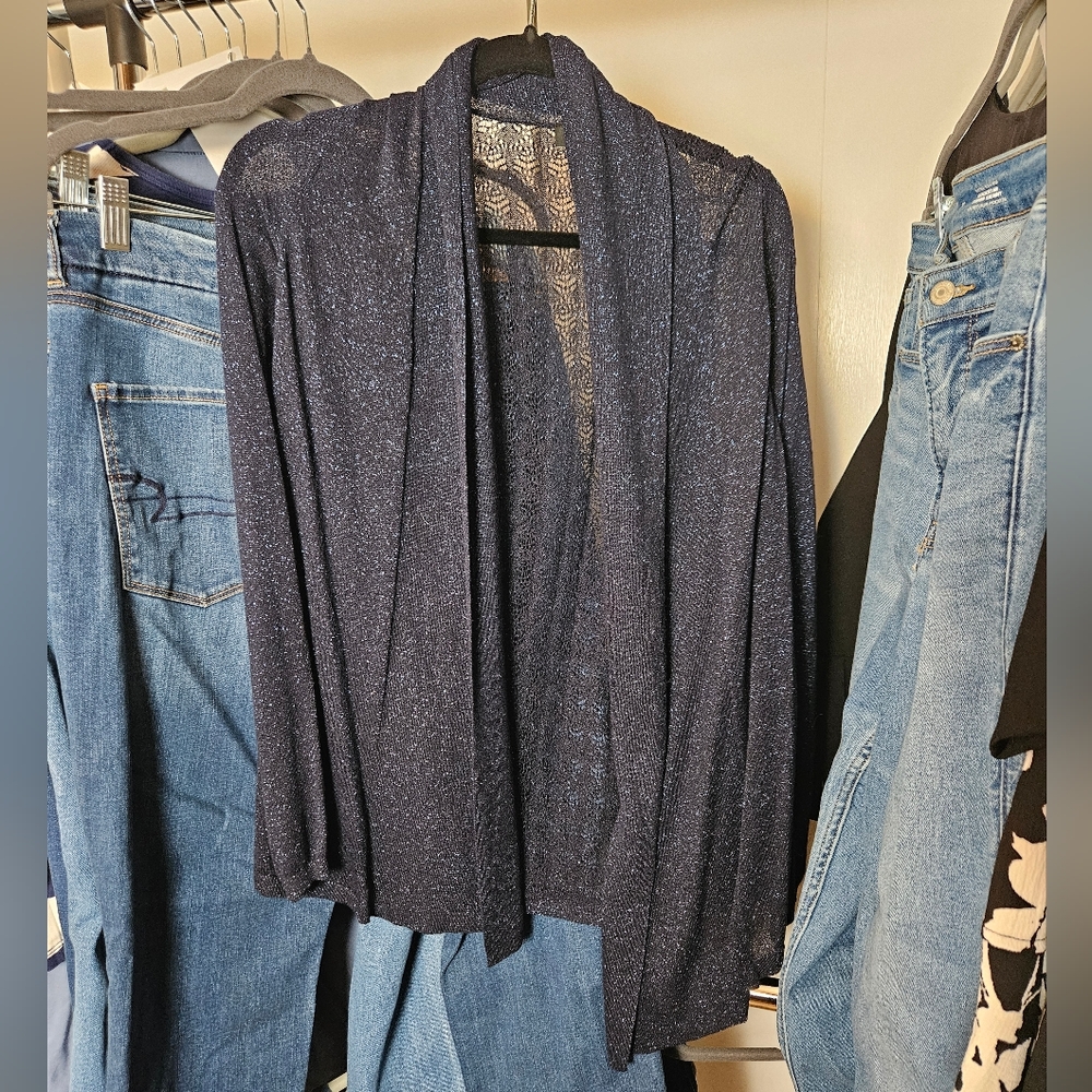 The Limited Woven Back Cardigan Size M